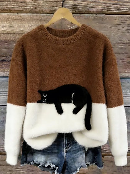 Luna | Sudadera Mujer con Motivo de Gato