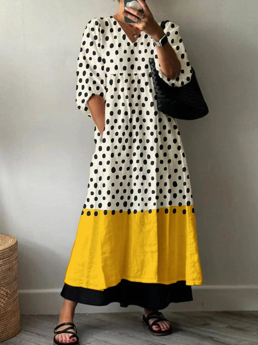 Anna Vestido Elegante con Estampado