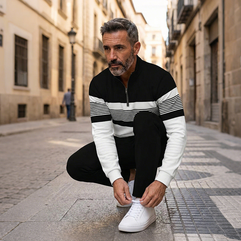 Thiago | Conjunto de Suéter Gráfico y Pantalón