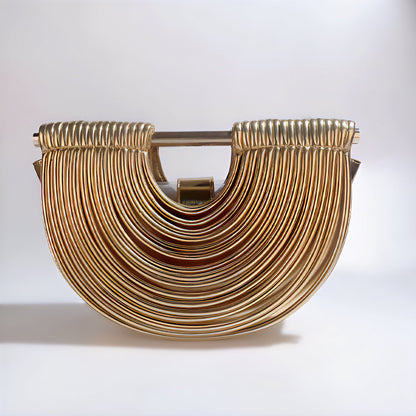 Seren | Bolso Escultural Metálico Elegante