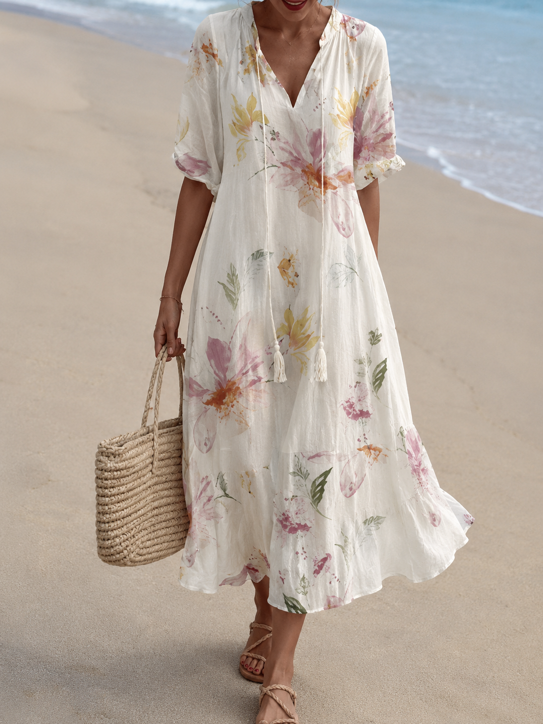 Lupita | Vestido boho que cubre el vientre