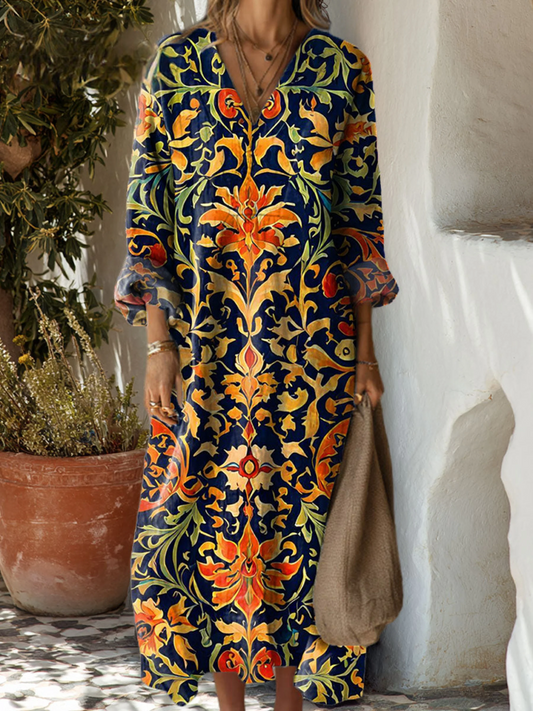 Vestido Vintage de Flores para Mujer