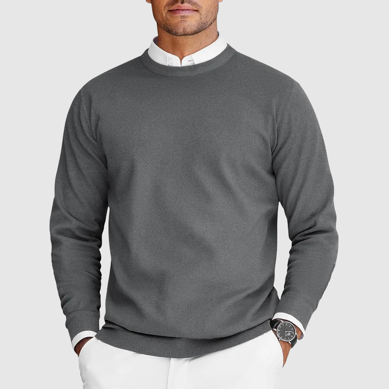 Suéter de Cuello Redondo Casual para Hombre