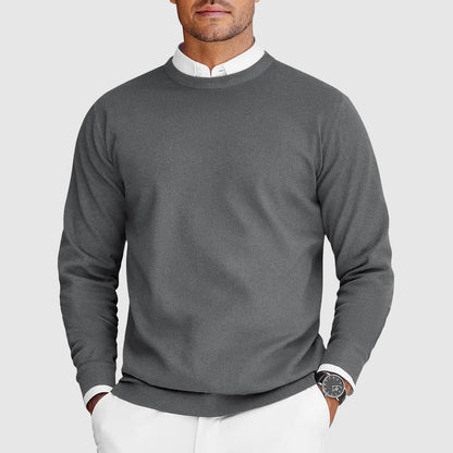 Suéter de Cuello Redondo Casual para Hombre