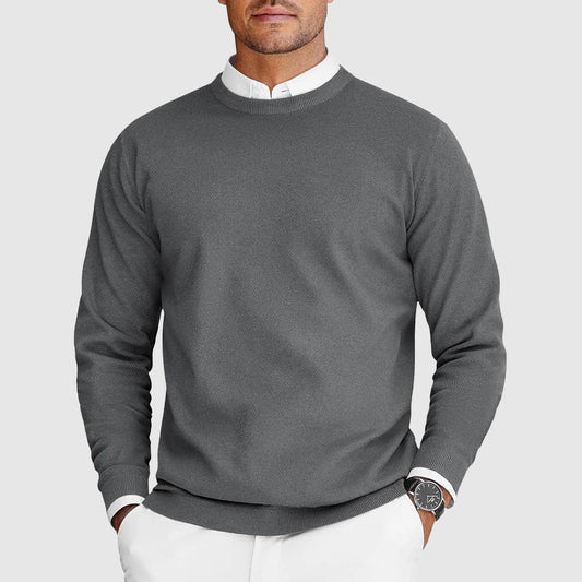 Suéter de Cuello Redondo Casual para Hombre