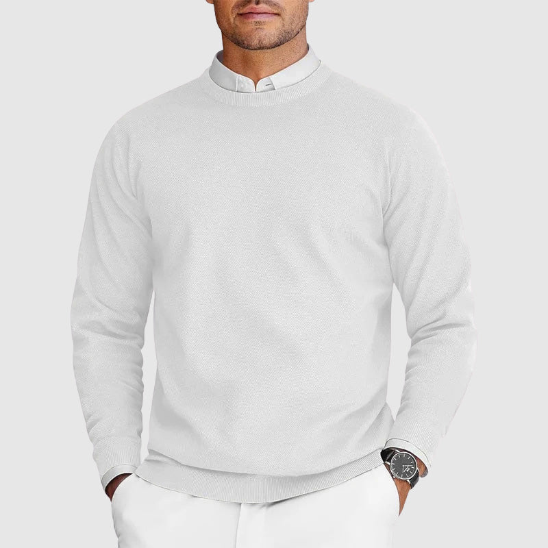 Suéter de Cuello Redondo Casual para Hombre