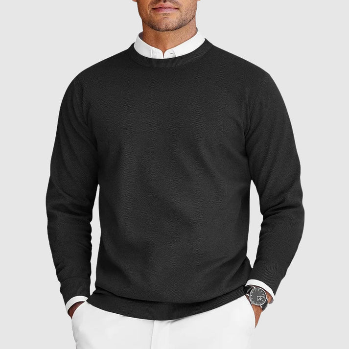 Suéter de Cuello Redondo Casual para Hombre
