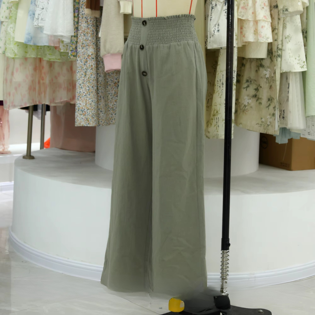 Pantalones Anchos de Cintura Alta