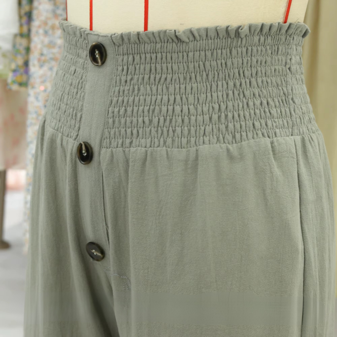 Pantalones Anchos de Cintura Alta