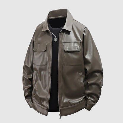 Alessandro – Chaqueta de Cuero Sintético con Elegancia Atemporal