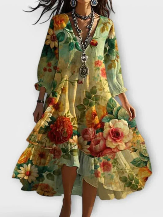 Luna | Vestido Floral Vintage