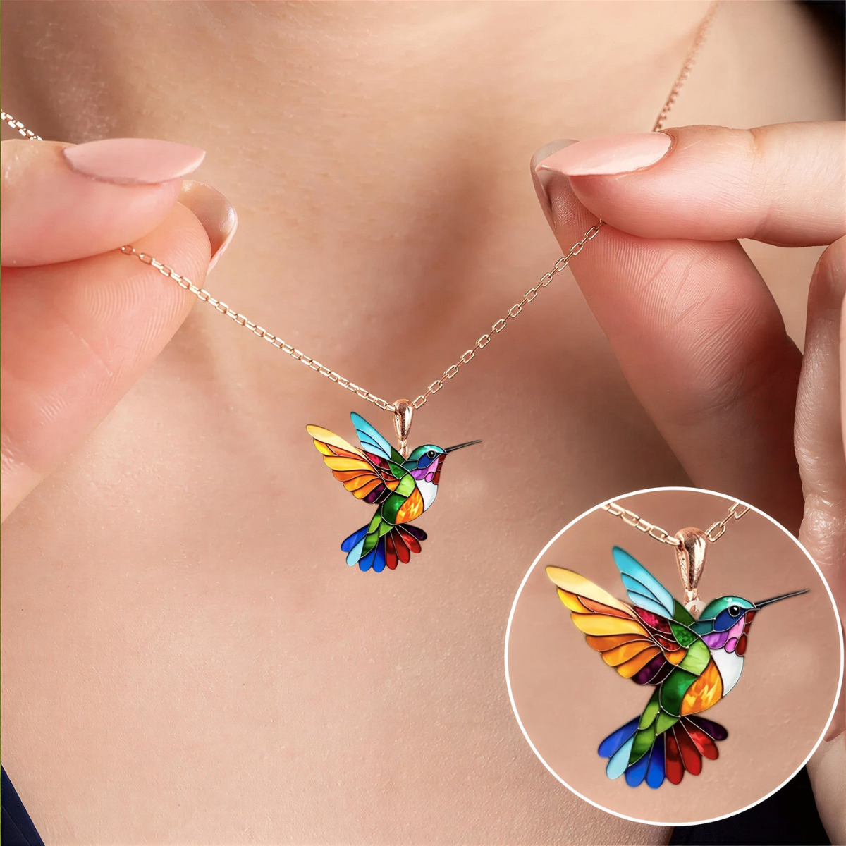 MALIA™ | Pendientes Colibrí y Collar