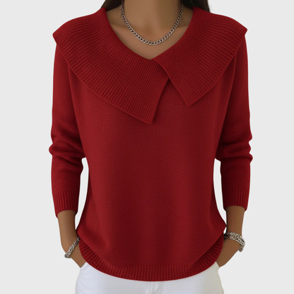 Lucia | Jersey Cálido con Cuello Suave
