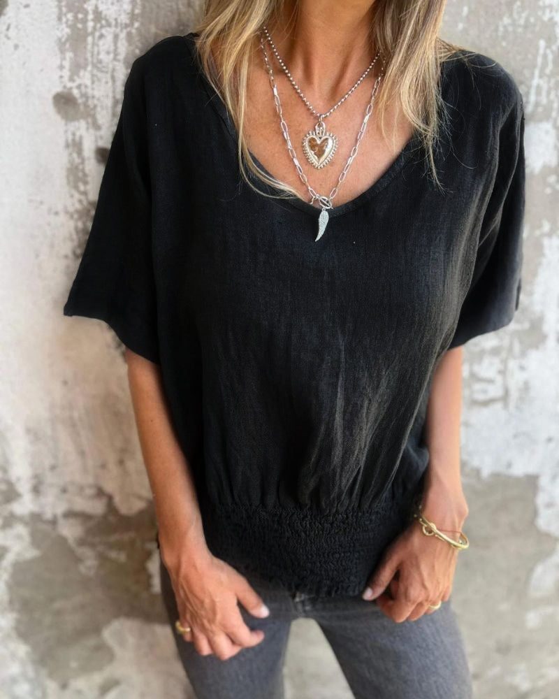 Azelie  Blusa de Verano Casual