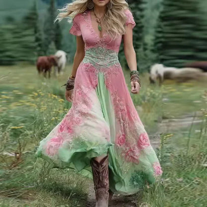 Celestine | Vestido Floral Fluido a Medida
