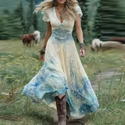 Celestine | Vestido Floral Fluido a Medida