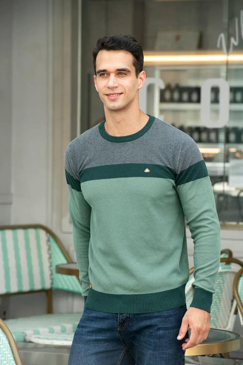 Chaleco Elegante para Hombre con Cuello Redondo