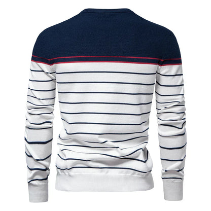 Suéter para hombre con elegante patrón de rayas