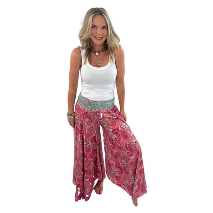Pantalones Boho Anchos - Estilo Elegante