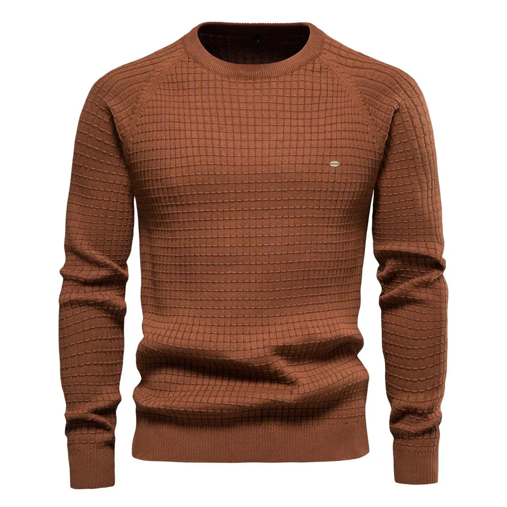 Suéter de cuadros para hombre