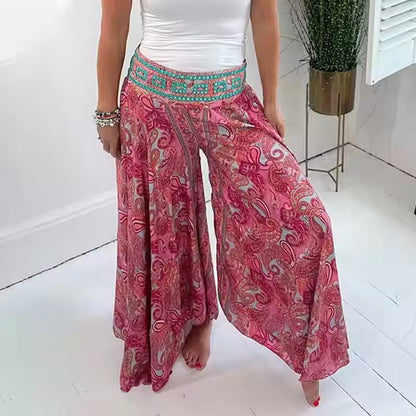 Pantalones Boho Anchos - Estilo Elegante