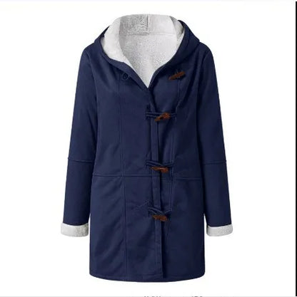 Daphne – Abrigo de Invierno con Capucha de Forro Polar Vintage para Mujeres