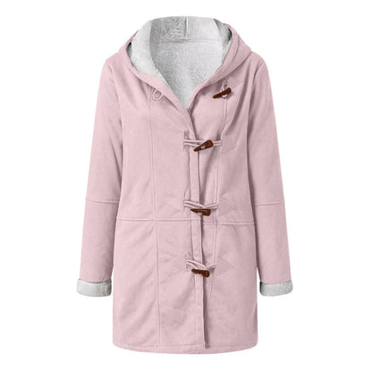 Daphne – Abrigo de Invierno con Capucha de Forro Polar Vintage para Mujeres