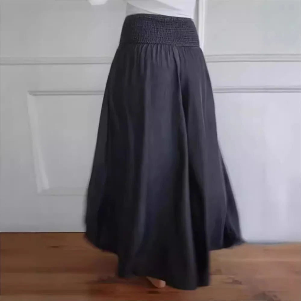 Pantalones Anchos con Cintura Ajustable
