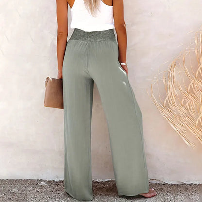 Pantalones Anchos de Cintura Alta