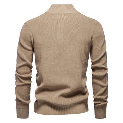 Suéter elegante para hombres con diseño de botones