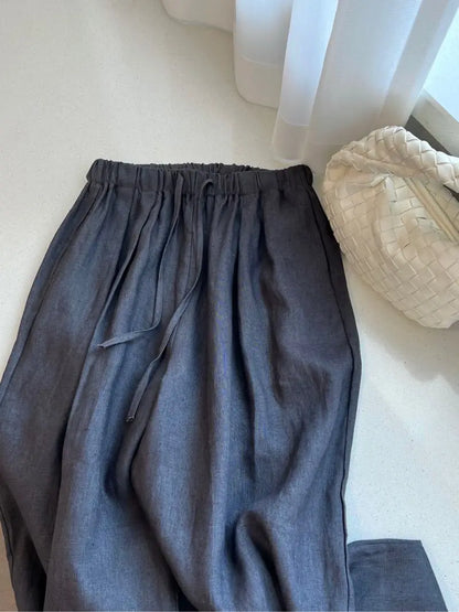 Pantalones Rectos de Cintura Alta AYLA