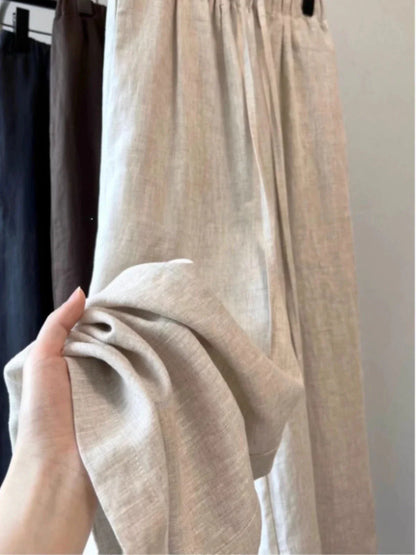 Pantalones Rectos de Cintura Alta AYLA