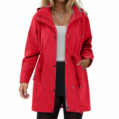 Iris – Chaqueta de lluvia ligera con capucha para mujer