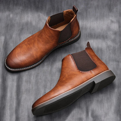 Wayne – Botas Chelsea de Cuero Clásicas y Versátiles