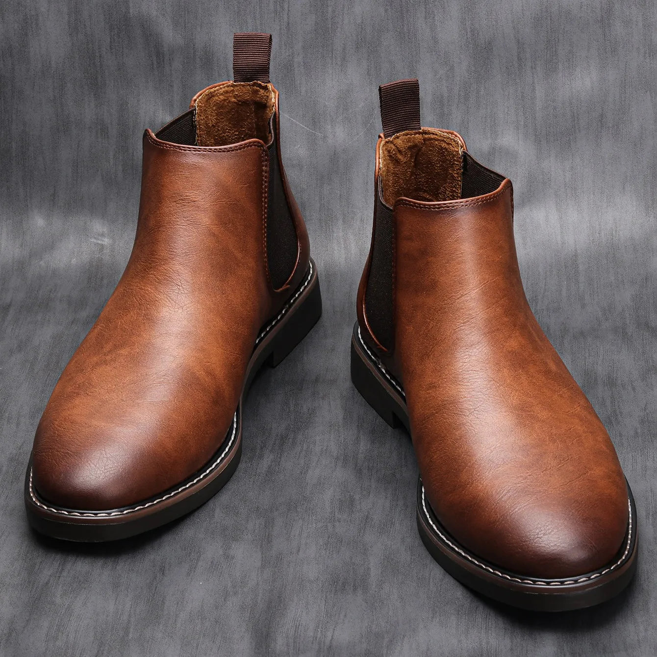 Wayne – Botas Chelsea de Cuero Clásicas y Versátiles