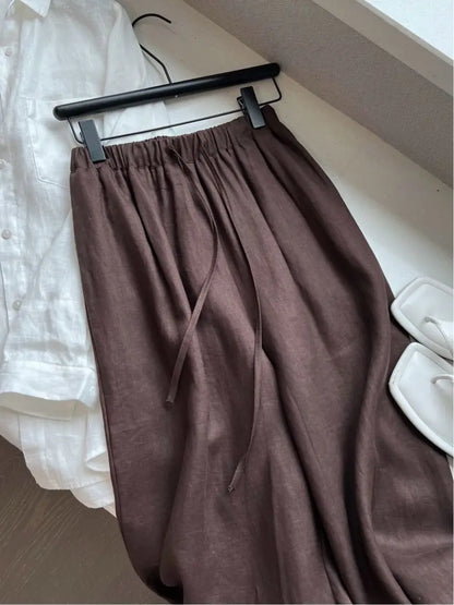 Pantalones Rectos de Cintura Alta AYLA