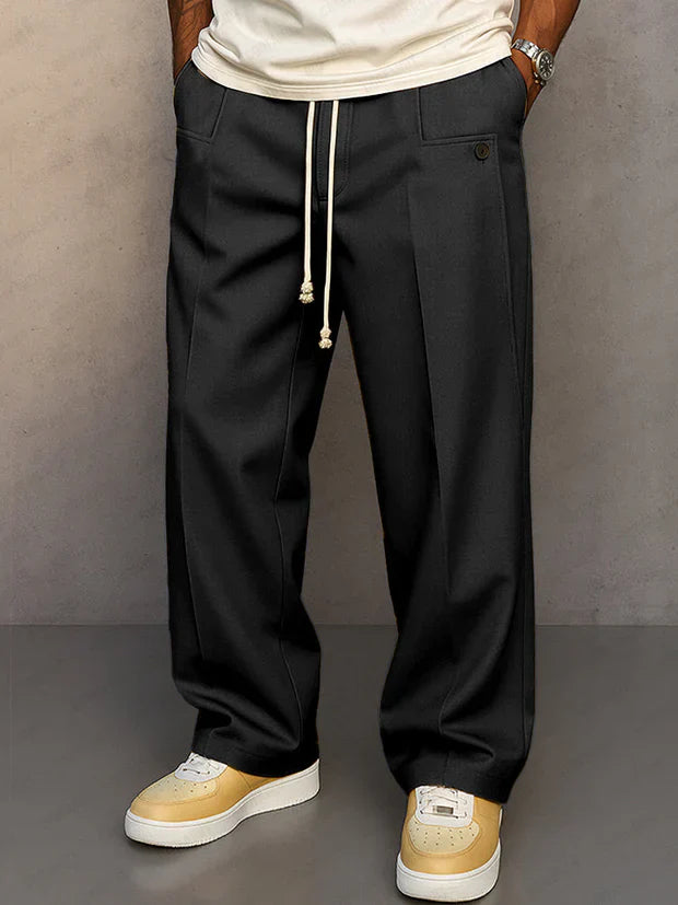 Olive | Pantalón elegante con cordón ajustable