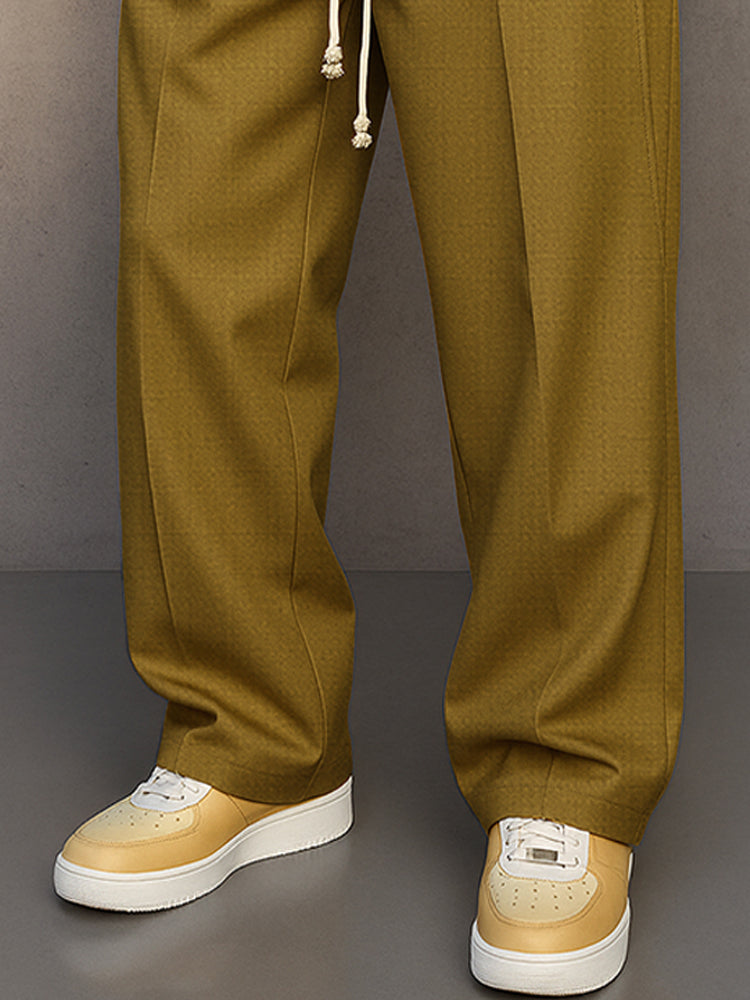 Pantalones de tiro ajustable de estilo urbano cómodo