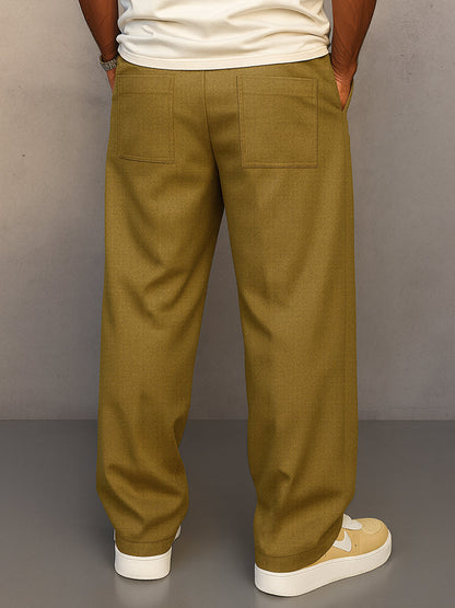 Pantalones de tiro ajustable de estilo urbano cómodo