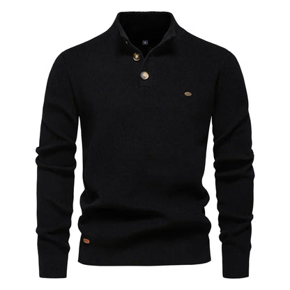 Suéter elegante para hombres con diseño de botones