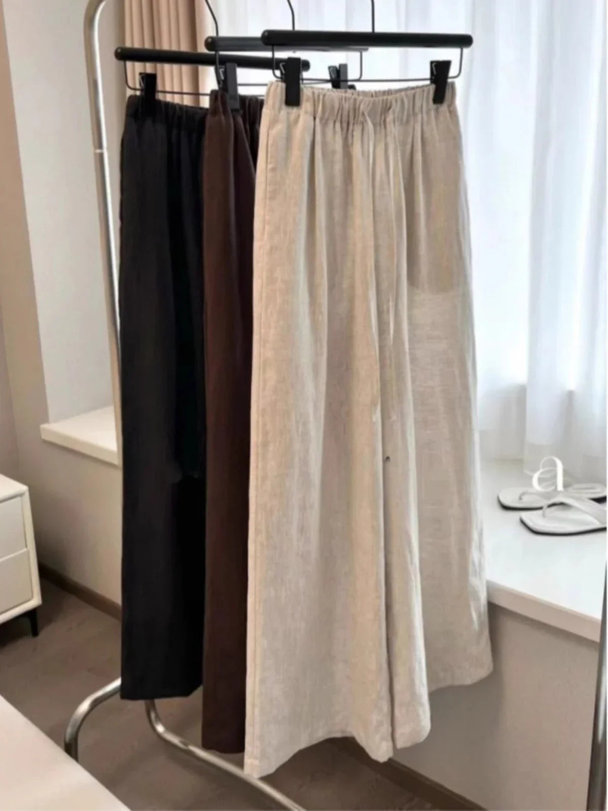 Pantalones Rectos de Cintura Alta AYLA