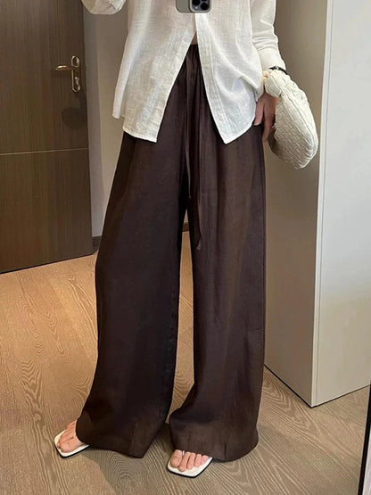 Pantalones Rectos de Cintura Alta AYLA