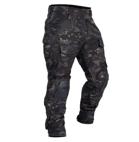 Pantalón cargo reforzado para hombre con protecciones removibles en las rodillas