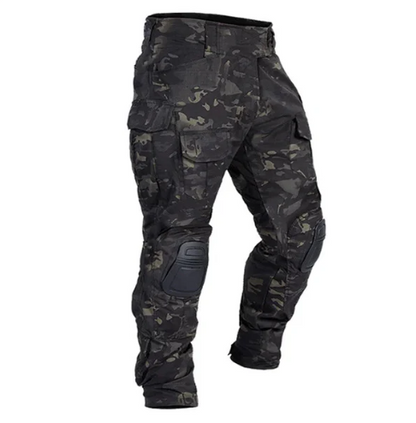 Pantalón cargo reforzado para hombre con protecciones removibles en las rodillas