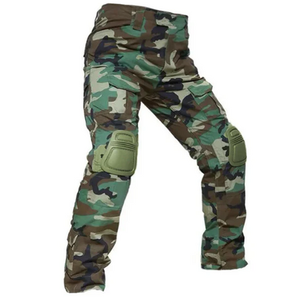 Pantalón cargo reforzado para hombre con protecciones removibles en las rodillas