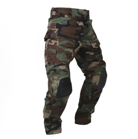 Pantalón cargo reforzado para hombre con protecciones removibles en las rodillas