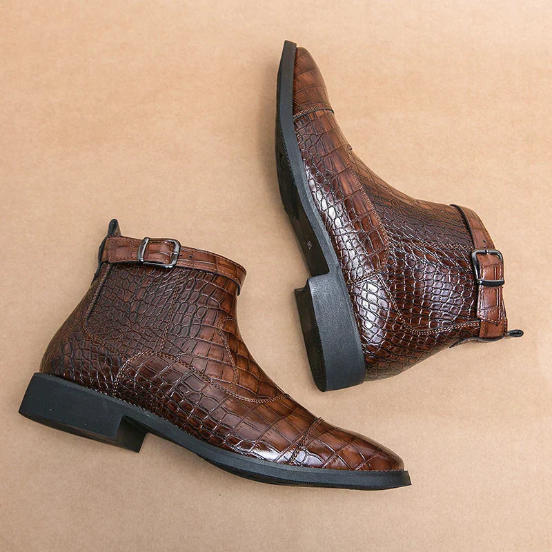 Dylan – Botines de Cuero Sintético con Elegancia Contemporánea
