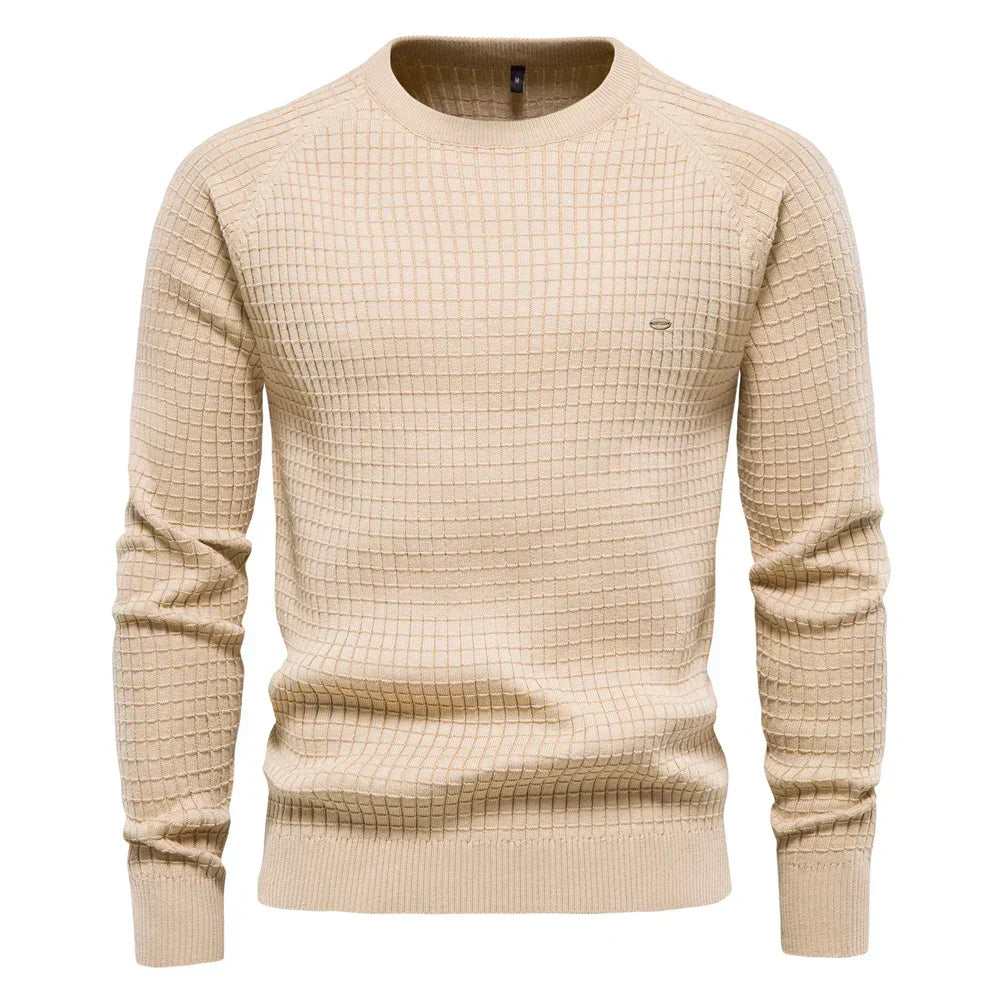 Suéter de cuadros para hombre