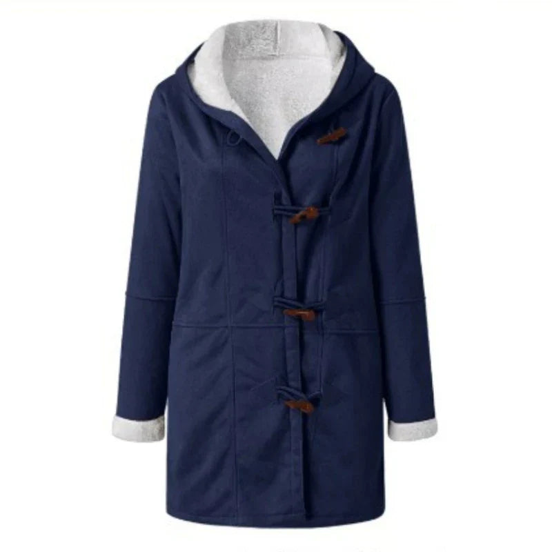 Daphne – Abrigo de Invierno con Capucha de Forro Polar Vintage para Mujeres
