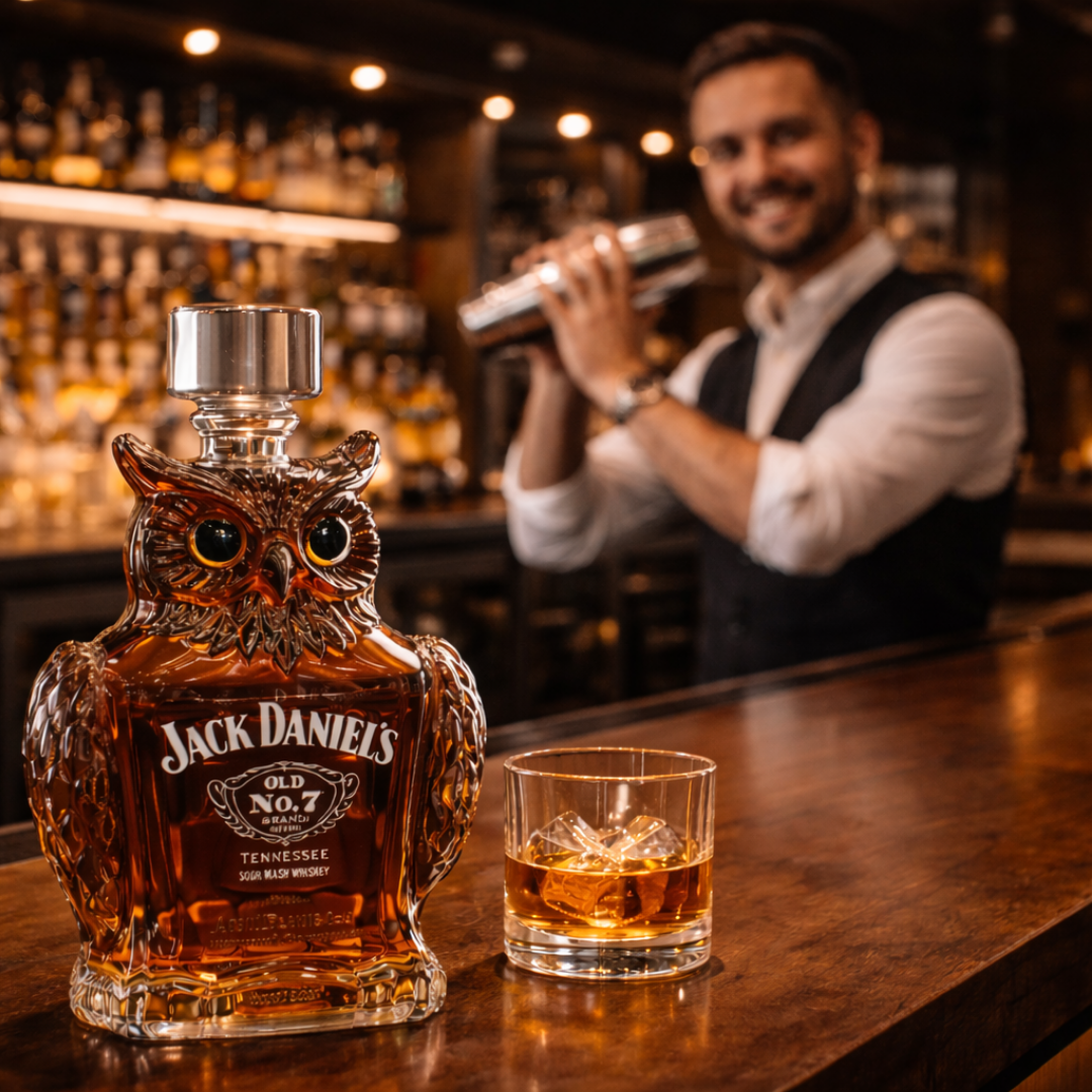 Botellas de whisky — Edición Búhos